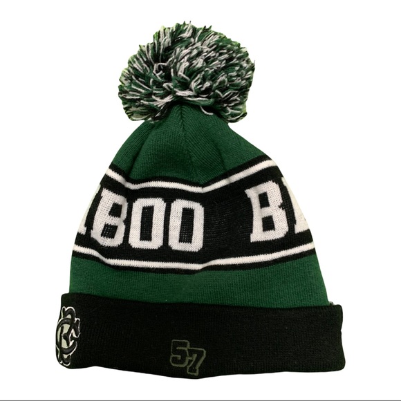 Vintage Caribou Beer Winter Toque Hat with Pom Pom - Picture 2 of 5